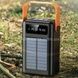 Power Bank із сонячною панеллю та проводами 160000 YM-640 CX Чорний