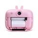 Фотоаппарат моментальной печати Зайчик Print Camera MA458 Розовый