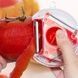 Универсальная овощерезка трехсторонняя для нарезки соломкой Rotary multifunctional peeler Красная