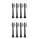 Насадки для ультразвуковой зубной щетки Medica+ ProBrush 9.0 Ultrasonic набор 8 штук (Япония) Черные 501123