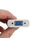 Конвертер відеосигналу HDMI TO VGA ADAPTER Білий
