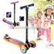 Самокат детский Best Scooter 0072D, колёса PU светятся Розовый