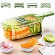 Ручна овочерізка слайсер із зручною ручкою 4в1 multifuncrion vegetable Cutter Зелена