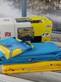 Постільна білизна дитяча TAC MINIONS Бавовна/Ранфорс Напівторний розмір