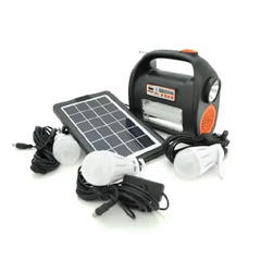 Солнечная станция фонарик Everton RT-909BT, MP3+РАДИО+BLUETOOTH + Солнечная батарея
