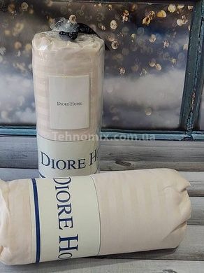 Простирадло на гумці (180х200см) Diore L cream Сатин-страйп Бавовна