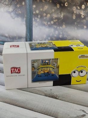Постельное белье детское TAC MINIONS Хлопок/Ранфорс Полуторный размер