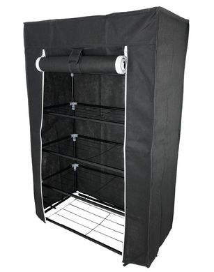 Складной тканевый шкаф для обуви FH-5556 Черный