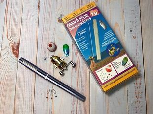Складная мини удочка 97 см Fishing Rod In Pen Case Black