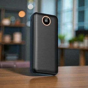 Power Bank 20 000mA 2 роз'єми USB, мікро USB, TYPE-C Чорний