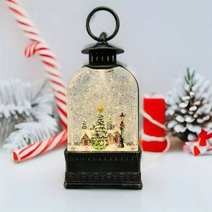 Новогодний ночник Винтажный фонарь Рождество XMAS WDL-23013E Коричневый