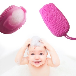 Двухсторонняя массажная мочалка для купания Bath Brush Розовая