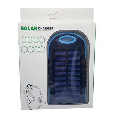 Power Bank Solar Charger 50000mAh Синій