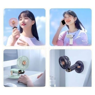 Мини-вентилятор аккумуляторный на присоске Mini Fan TP-01 Розовый