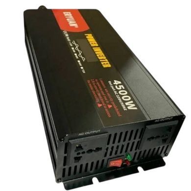 Перетворювач напруги з 12V&rarr;220V з чистим синусом 4500W та дисплеєм EY-4500W Чорний