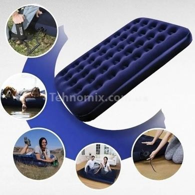 Матрац надувний з насосом Avenli Flocked Air Bed Twin 191*99*22см