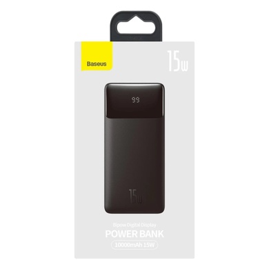 Внешний аккумулятор Baseus Bipow Digital Display Power Bank 10000mAh 15W Black