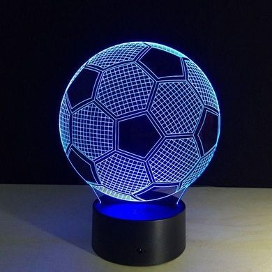 Настільний світильник New Idea 3D Desk Lamp Футбольний м'яч