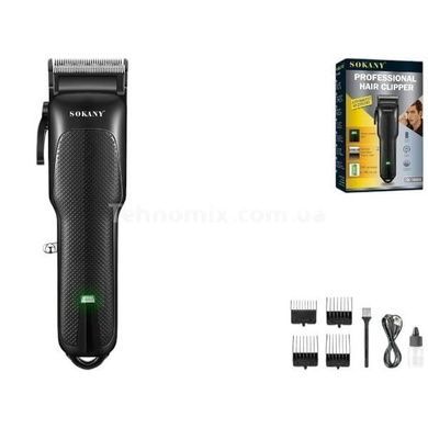 Машинка для стрижки волосся акумуляторна 2000 mAh Sokany SK-16034 Чорна