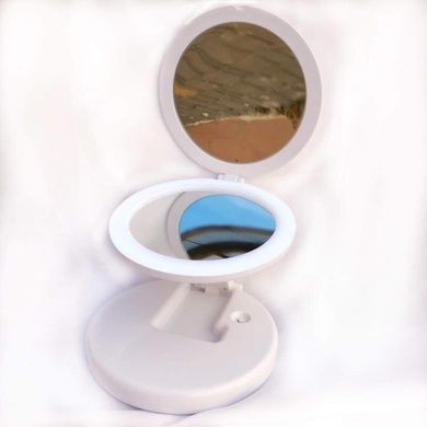 Складное зеркало с LED подсветкой Large LED Mirror ECLIPSE + Подарок