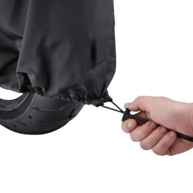Чохол для мотоцикла вітрозахисний поліетиленовий круглий 130*230см L AND XL-1587 Чорний