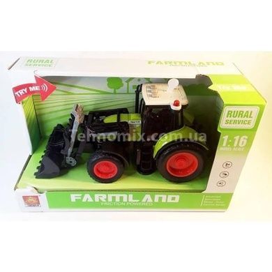 Игрушка Трактор-бульдозер со звуковыми и световыми эффектами Farmland Зеленый