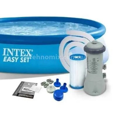 Бассейн семейный Intex 28118 (305х61см) 3077л + 220V фільтр-насос в коробке.