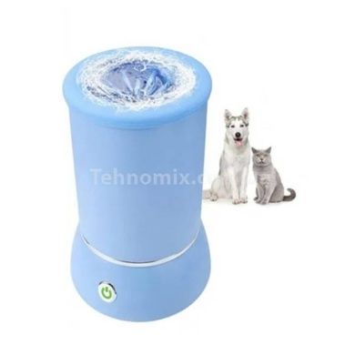 Лапомойка автоматическая Pet Foot Wash Голубая
