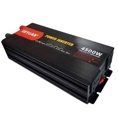 Перетворювач напруги з 12V&rarr;220V з чистим синусом 4500W та дисплеєм EY-4500W Чорний