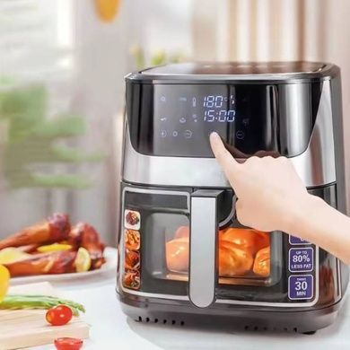 Аэрофритюрница c Wi-Fi приложение Tuya Smart 12л 2тена T.K.Line TK00273 Черная