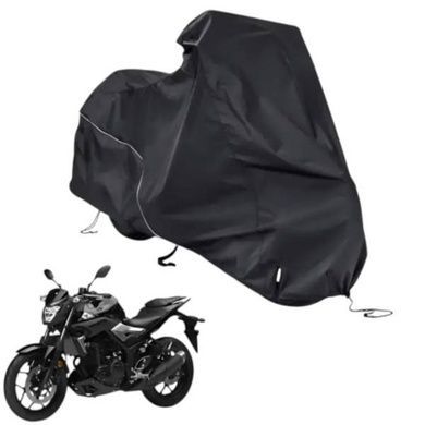 Чохол для мотоцикла вітрозахисний поліетиленовий круглий 130*230см L AND XL-1587 Чорний