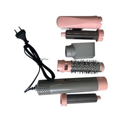 Стайлер для волосся з іонізацією 5в1 у кейсі Hair Brush Світло рожевий