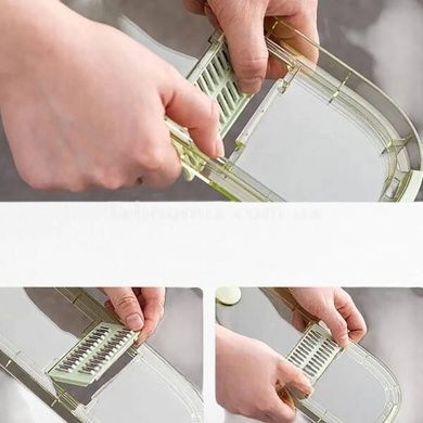Ручна овочерізка слайсер із зручною ручкою 4в1 multifuncrion vegetable Cutter Зелена