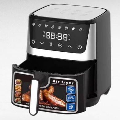 Аэрофритюрница c Wi-Fi приложение Tuya Smart 12л 2тена T.K.Line TK00273 Черная