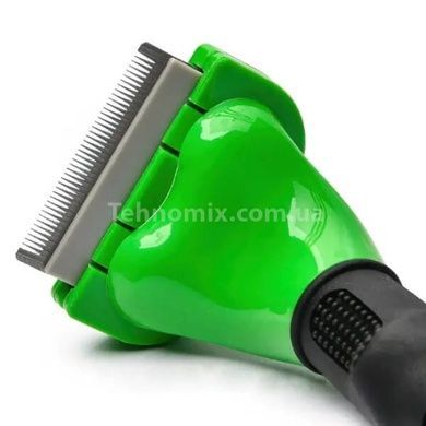 Фурминатор с кнопкой для чистки шерсти FURminator 6.8 см Зеленый