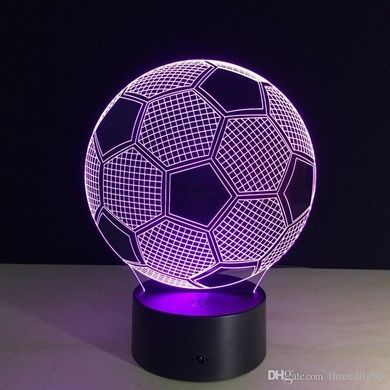 Настільний світильник New Idea 3D Desk Lamp Футбольний м'яч