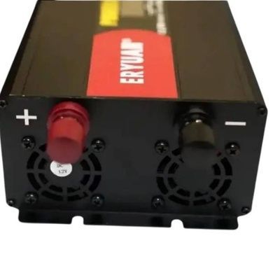 Перетворювач напруги з 12V&rarr;220V з чистим синусом 4500W та дисплеєм EY-4500W Чорний
