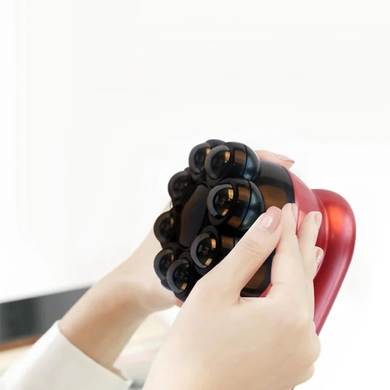 Інфрачервоний антицелюлітний вібромасажер з підігрівом Magnetic Heat Massager Червоний
