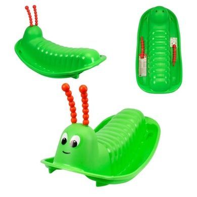 Качалка детская уличная Гусеница 85x46x47см Technok Toys 2206 Салатовая
