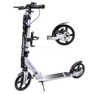Самокат двухколесный на дисковых тормозах Scale Sports SS-12 Белый