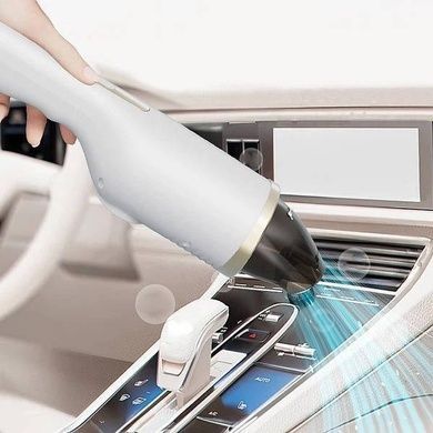 Пилосос бездротовий ручний автомобільний, що перезаряджається, Білий