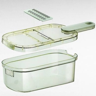 Ручна овочерізка слайсер із зручною ручкою 4в1 multifuncrion vegetable Cutter Зелена