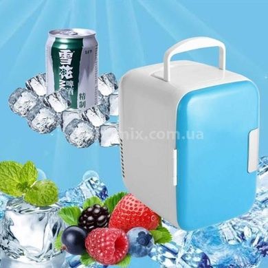 Автохолодильник портативний 4л в прикурювачі Car refrigerator AND LY-898 Білий з блакитним