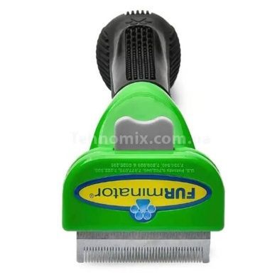 Фурминатор с кнопкой для чистки шерсти FURminator 6.8 см Зеленый