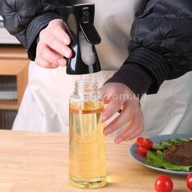 Пляшечка для олії з розпилювачем Oil Bottle Чорна