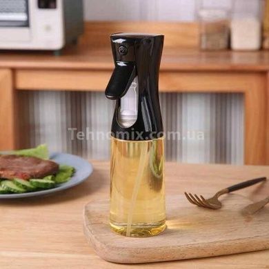 Пляшечка для олії з розпилювачем Oil Bottle Чорна