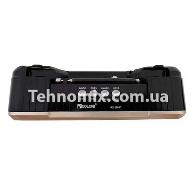 Музыкальная Bluetooth колонка бумбокс Golon RX-200BT Золотая