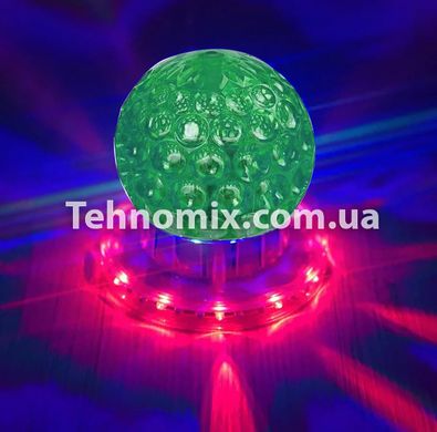 Лампа шар на подставке с вращающимися шаром RGB RD 5024 Зеленый