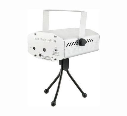 Лазерная установка-диско Laser Light HJ-06 (6в1) Серебро
