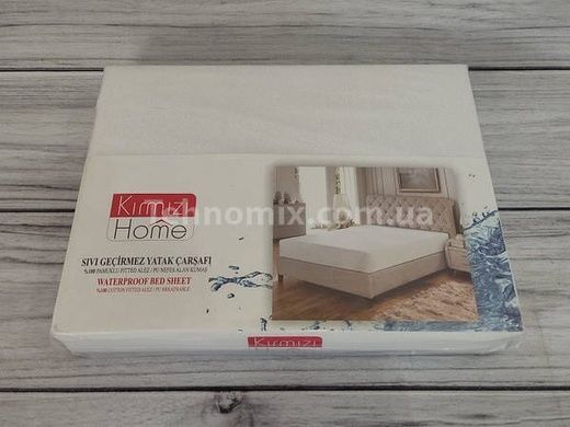 Наматрацник на гумці водонепромокальний Kirmizi home 100х200см Велюрова поверхня